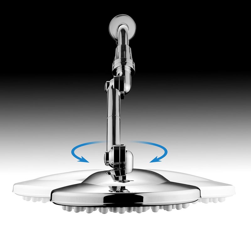 Hotel Spa HotelSpa MOBILIS(TM) 4-way Adjustable High-Pressure 9"" Rainfall Showerhead with 109 Self-Clean Jets Chrome - Image 4